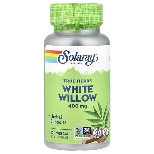 <img alt="Solaray, True Herbs, White Willow, 400 mg, 100 VegCaps" title="Solaray, True Herbs, White Willow, 400 mg, 100 VegCaps,076280016604"