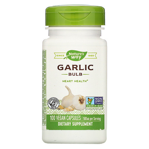 <img alt="Natures Way, Garlic Bulb, 580 mg, 100 Vegetarian Capsules" title="Natures Way, Garlic Bulb, 580 mg, 100 Vegetarian Capsules,033674130001"