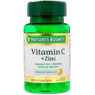<img alt="Natures Bounty, Vitamin C + Zinc, Natural Citrus Flavor, 60 Quick Dissolve Tablets" title="Natures Bounty, Vitamin C + Zinc, Natural Citrus Flavor, 60 Quick Dissolve Tablets,074312553936"
