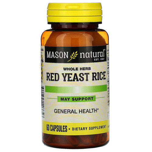 <img alt="Mason Natural, Red Yeast Rice , 60 Capsules" title="Mason Natural, Red Yeast Rice , 60 Capsules,311845146656"