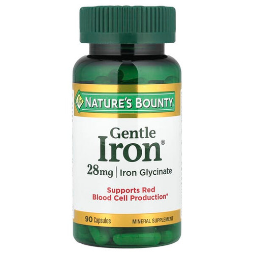 <img alt="Natures Bounty, Gentle Iron, 90 Capsules" title="Natures Bounty, Gentle Iron, 90 Capsules,074312016035"