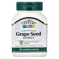 <img alt="21st Century, Grape Seed Extract, Standardized, 60 Vegetarian Capsules (50 mg per Capsule)" title="21st Century, Grape Seed Extract, Standardized, 60 Vegetarian Capsules (50 mg per Capsule),740985213780"