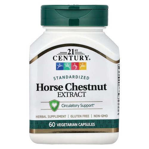 <img alt="21st Century, Horse Chestnut Extract, Standardized, 60 Vegetarian Capsules (300 mg per Capsules)" title="21st Century, Horse Chestnut Extract, Standardized, 60 Vegetarian Capsules (300 mg per Capsules),740985217818"