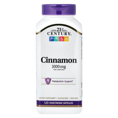 <img alt="21st Century, Cinnamon, 120 Vegetarian Capsules  (500 mg per Capsule)" title="21st Century, Cinnamon, 120 Vegetarian Capsules  (500 mg per Capsule),740985270691"