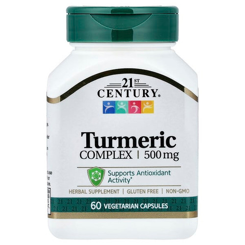 <img alt="21st Century, Turmeric Complex, 500 mg, 60 Vegetarian Capsules" title="21st Century, Turmeric Complex, 500 mg, 60 Vegetarian Capsules,740985278444"
