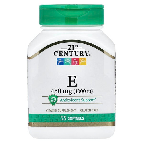 <img alt="21st Century, Vitamin E, 450 mg (1,000 IU), 55 Softgels" title="21st Century, Vitamin E, 450 mg (1,000 IU), 55 Softgels,740985223246"