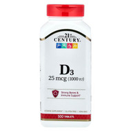 <img alt="21st Century, Vitamin D3, 500 Tablets" title="21st Century, Vitamin D3, 500 Tablets,740985271391"