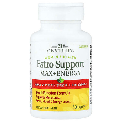 <img alt="21st Century, Womens Health, Estro Support Max + Energy, 30 Tablets" title="21st Century, Womens Health, Estro Support Max + Energy, 30 Tablets,740985280232"
