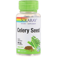 <img alt="Solaray, Celery Seed, 505 mg, 100 VegCaps" title="Solaray, Celery Seed, 505 mg, 100 VegCaps,076280011548"