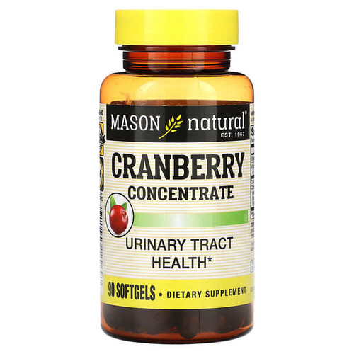 <img alt="Mason Natural, Cranberry Concentrate, 90 Softgels" title="Mason Natural, Cranberry Concentrate, 90 Softgels,311845129697"