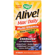 <img alt="Natures Way, Alive!, Max3 Daily Multi-Vitamin, 30 Tablets" title="Natures Way, Alive!, Max3 Daily Multi-Vitamin, 30 Tablets,033674149256"