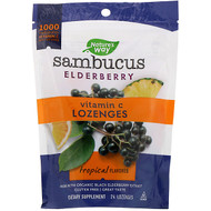 <img alt="Natures Way, Sambucus Elderberry, Vitamin C Lozenges, Tropical Flavored, 24 Lozenges" title="Natures Way, Sambucus Elderberry, Vitamin C Lozenges, Tropical Flavored, 24 Lozenges,033674129630"