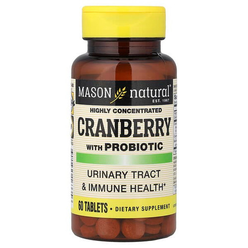 <img alt="Mason Natural, Highly Concentrated Cranberry with Probiotic, 60 Tablets" title="Mason Natural, Highly Concentrated Cranberry with Probiotic, 60 Tablets,311845163356"