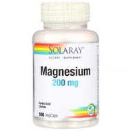 <img alt="Solaray, Magnesium, 200 mg, 100 VegCaps" title="Solaray, Magnesium, 200 mg, 100 VegCaps,076280046304"