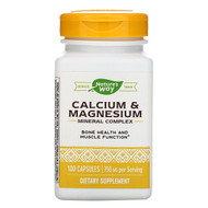 <img alt="Natures Way, Calcium & Magnesium Mineral Complex, 100 Capsules" title="Natures Way, Calcium & Magnesium Mineral Complex, 100 Capsules,033674413104"