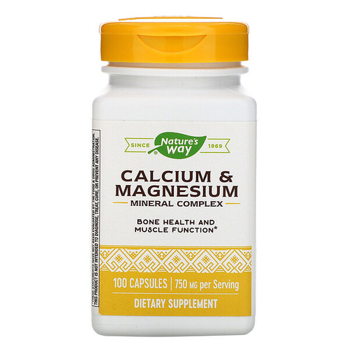 <img alt="Natures Way, Calcium & Magnesium Mineral Complex, 100 Capsules" title="Natures Way, Calcium & Magnesium Mineral Complex, 100 Capsules,033674413104"