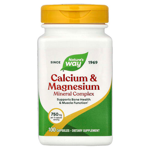 <img alt="Natures Way, Calcium & Magnesium Mineral Complex, 100 Capsules" title="Natures Way, Calcium & Magnesium Mineral Complex, 100 Capsules,033674413104"