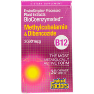 <img alt="Natural Factors, BioCoenzymated, Methylcobalamin & Dibencozide, 3,000 mcg, 30 Chewable Tablets" title="Natural Factors, BioCoenzymated, Methylcobalamin & Dibencozide, 3,000 mcg, 30 Chewable Tablets,068958012537"