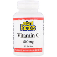 Natural Factors, Vitamin C , 500 mg , 90 Tablets