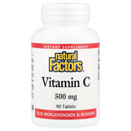 <img alt="Natural Factors, Vitamin C, 500 mg, 90 Tablets" title="Natural Factors, Vitamin C, 500 mg, 90 Tablets,068958013008"