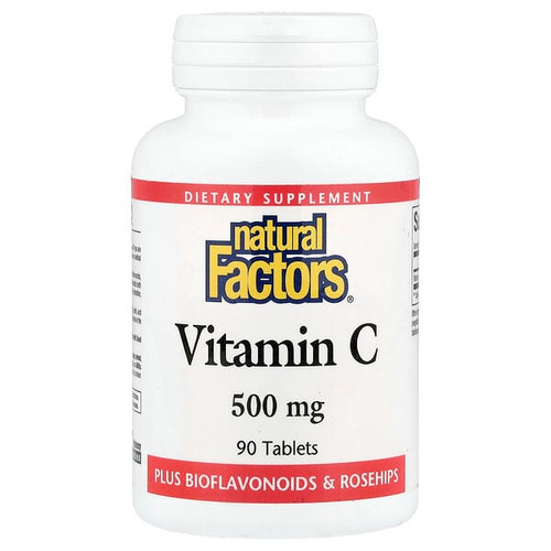 <img alt="Natural Factors, Vitamin C, 500 mg, 90 Tablets" title="Natural Factors, Vitamin C, 500 mg, 90 Tablets,068958013008"