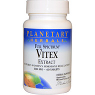 <img alt="Planetary Herbals, Full Spectrum, Vitex Extract, 500 mg, 60 Tablets" title="Planetary Herbals, Full Spectrum, Vitex Extract, 500 mg, 60 Tablets,021078104230"