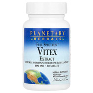 <img alt="Planetary Herbals, Full Spectrum Vitex Extract, 60 Tablets" title="Planetary Herbals, Full Spectrum Vitex Extract, 60 Tablets,021078104230"