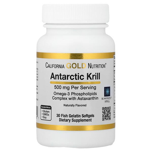 <img alt="California Gold Nutrition, Antarctic Krill Oil, Omega-3 Phospholipids Complex with EPA, DHA, and Astaxanthin, Natural Strawberry and Lemon, 500 mg, 30 Fish Gelatin Softgels" title="California Gold Nutrition, Antarctic Krill Oil, Omega-3 Phospholipids Complex with EPA, DHA, and Astaxanthin, Natural Strawberry and Lemon, 500 mg, 30 Fish Gelatin Softgels,898220011001"