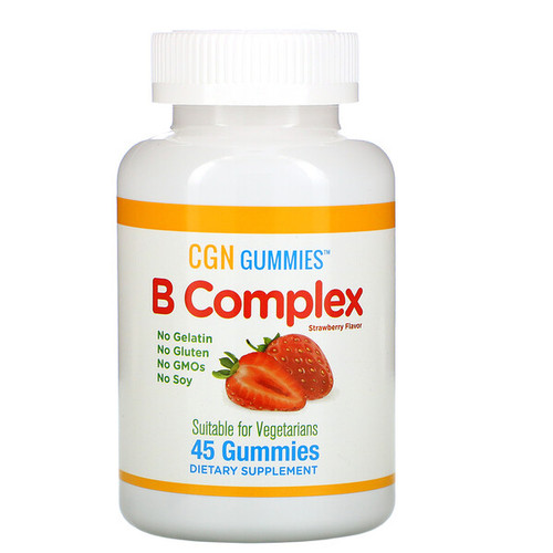 <img alt="California Gold Nutrition, B Complex Gummies, No Gelatin, No Gluten, Natural Strawberry Flavor, 45 Gummies" title="California Gold Nutrition, B Complex Gummies, No Gelatin, No Gluten, Natural Strawberry Flavor, 45 Gummies,898220012015"