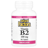 <img alt="Natural Factors, Vitamin B2, Riboflavin, 100 mg, 90 Tablets" title="Natural Factors, Vitamin B2, Riboflavin, 100 mg, 90 Tablets,068958012155"
