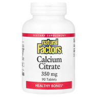 <img alt="Natural Factors, Calcium Citrate, 350 mg, 90 Tablets" title="Natural Factors, Calcium Citrate, 350 mg, 90 Tablets,068958016115"