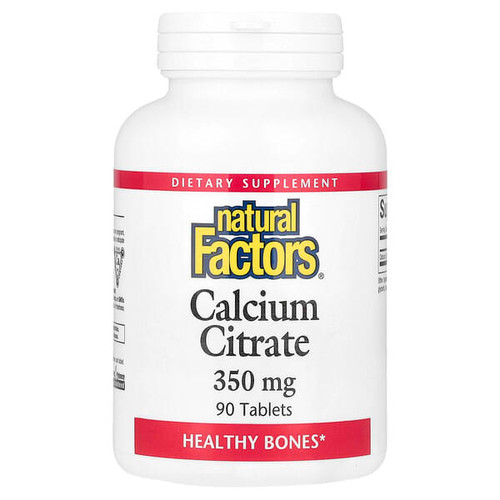 <img alt="Natural Factors, Calcium Citrate, 350 mg, 90 Tablets" title="Natural Factors, Calcium Citrate, 350 mg, 90 Tablets,068958016115"