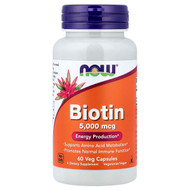 <img alt="NOW Foods, Biotin, 5,000 mcg, 60 Veg Capsules" title="NOW Foods, Biotin, 5,000 mcg, 60 Veg Capsules,733739004710"