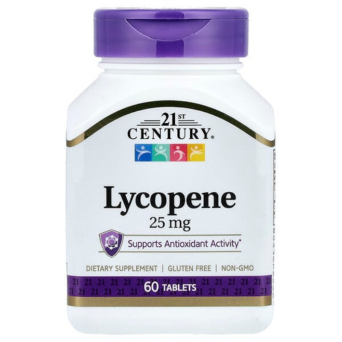 <img alt="21st Century, Lycopene, 25 mg, 60 Tablets" title="21st Century, Lycopene, 25 mg, 60 Tablets,740985224007"