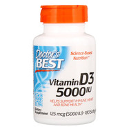 <img alt="Doctors Best, Vitamin D3, 125 mcg (5000 IU), 180 Softgels" title="Doctors Best, Vitamin D3, 125 mcg (5000 IU), 180 Softgels,753950002180"