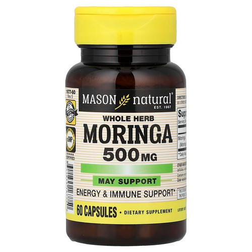 <img alt="Mason Natural, Whole Herb Moringa, 500 mg, 60 Capsules" title="Mason Natural, Whole Herb Moringa, 500 mg, 60 Capsules,311845167750"