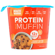 3 PACK of Health Warrior, Protein Mug Muffin, Peanut Butter Chocolate Chip, 2.01 oz (57 g)