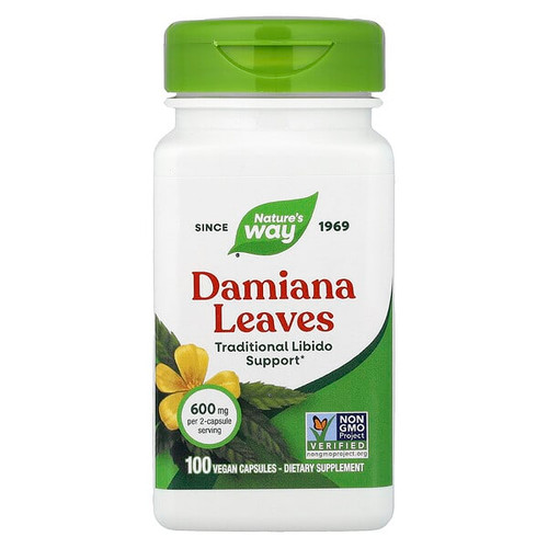 <img alt="Natures Way, Damiana Leaves, 100 Vegan Capsules (300 mg per Capsule)" title="Natures Way, Damiana Leaves, 100 Vegan Capsules (300 mg per Capsule),033674122006"