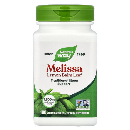 <img alt="Natures Way, Melissa Lemon Balm Leaf, 100 Vegan Capsules (500 mg per Capsule)" title="Natures Way, Melissa Lemon Balm Leaf, 100 Vegan Capsules (500 mg per Capsule),033674146507"
