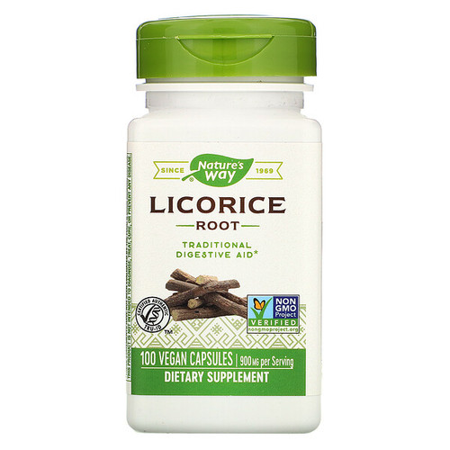 <img alt="Natures Way, Licorice Root, 450 mg, 100 Vegetarian Capsules" title="Natures Way, Licorice Root, 450 mg, 100 Vegetarian Capsules,033674146002"