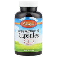 <img alt="Carlson, Empty Vegetarian #2 Capsules, 200 Capsules" title="Carlson, Empty Vegetarian #2 Capsules, 200 Capsules,088395941207"