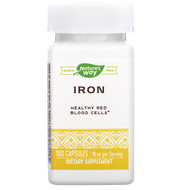 <img alt="Natures Way, Iron, 18 mg, 100 Capsules" title="Natures Way, Iron, 18 mg, 100 Capsules,033674410417"