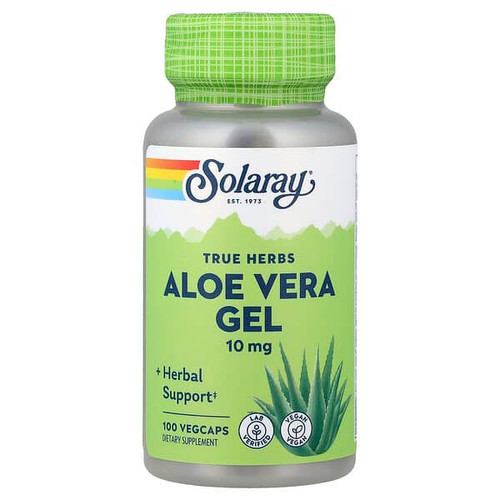 <img alt="Solaray, True Herbs, Aloe Vera Gel, 100 VegCaps" title="Solaray, True Herbs, Aloe Vera Gel, 100 VegCaps,076280001204"