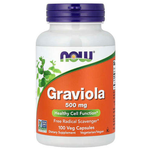 <img alt="NOW Foods, Graviola, 100 Veg Capsules (500 mg per Capsule)" title="NOW Foods, Graviola, 100 Veg Capsules (500 mg per Capsule),733739047038"