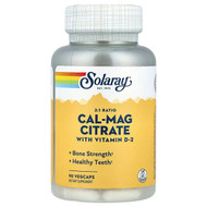<img alt="Solaray, Cal-Mag Citrate with Vitamin D-2, 90 VegCaps" title="Solaray, Cal-Mag Citrate with Vitamin D-2, 90 VegCaps,076280045260"