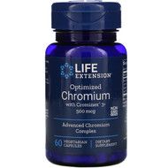 <img alt="Life Extension, Optimized Chromium with Crominex 3+, 500 mcg, 60 Vegetarian Capsules" title="Life Extension, Optimized Chromium with Crominex 3+, 500 mcg, 60 Vegetarian Capsules,737870150466"
