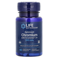 <img alt="Life Extension, Optimized Chromium with Crominex 3+, 500 mcg, 60 Vegetarian Capsules" title="Life Extension, Optimized Chromium with Crominex 3+, 500 mcg, 60 Vegetarian Capsules,737870150466"