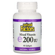 <img alt="Natural Factors, Mixed Vitamin E, 200 IU, 90 Softgels" title="Natural Factors, Mixed Vitamin E, 200 IU, 90 Softgels,068958014005"