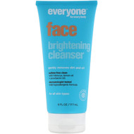 <img alt="Everyone, Face Brightening Cleanser, 6 fl oz (177 ml)" title="Everyone, Face Brightening Cleanser, 6 fl oz (177 ml),636874224305"