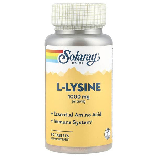 <img alt="Solaray, L-Lysine, 90 Tablets" title="Solaray, L-Lysine, 90 Tablets,076280048605"